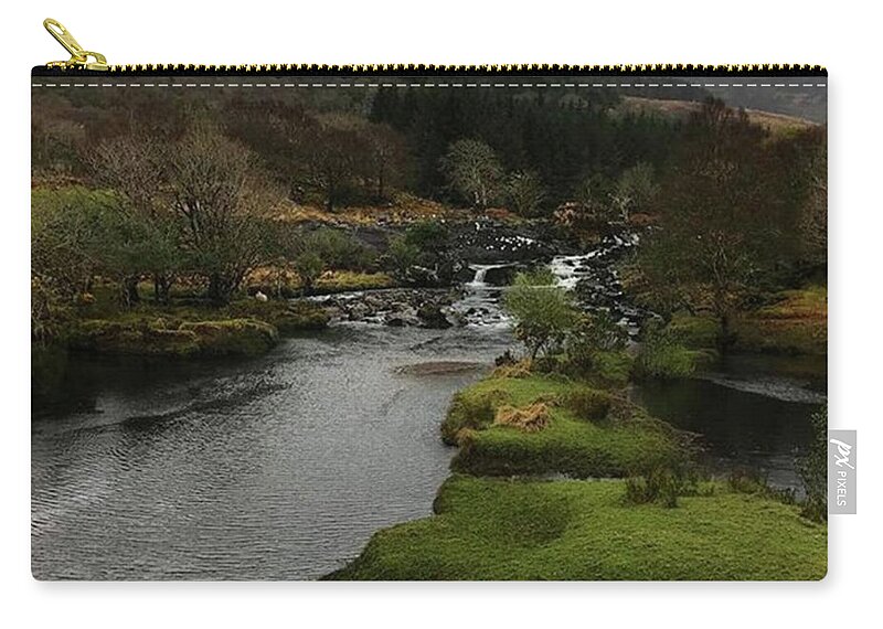 Lake Zip Pouch featuring the photograph The Black Valley In County Kerry by Katie Cupcakes