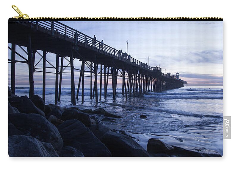 California Zip Pouch featuring the photograph The Blue Hour by Ana V Ramirez