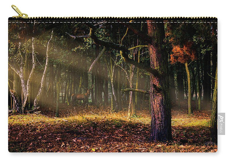 Brandenburg Zip Pouch featuring the photograph The border by Dmytro Korol