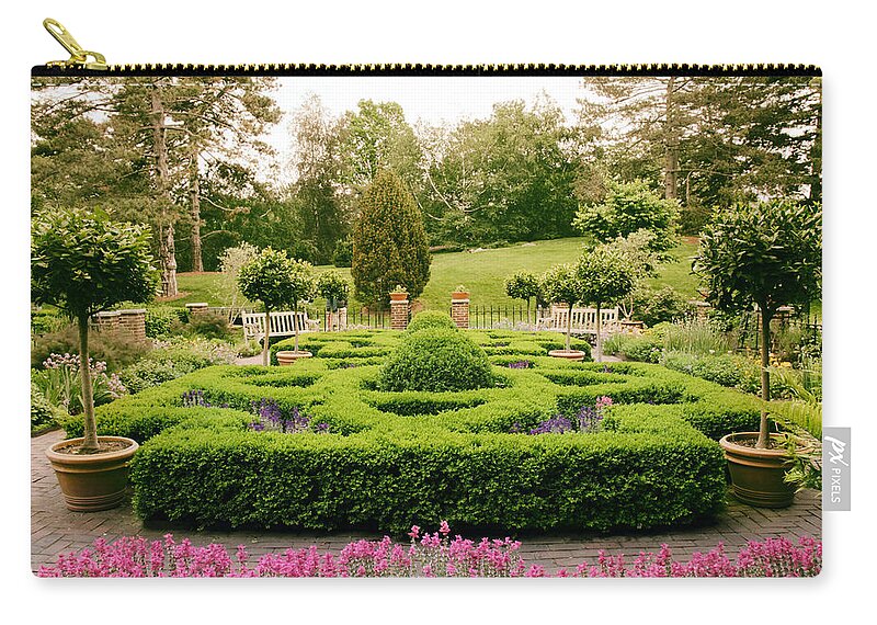 Herb Garden Zip Pouch featuring the photograph The Botanical Herb Garden by Jessica Jenney