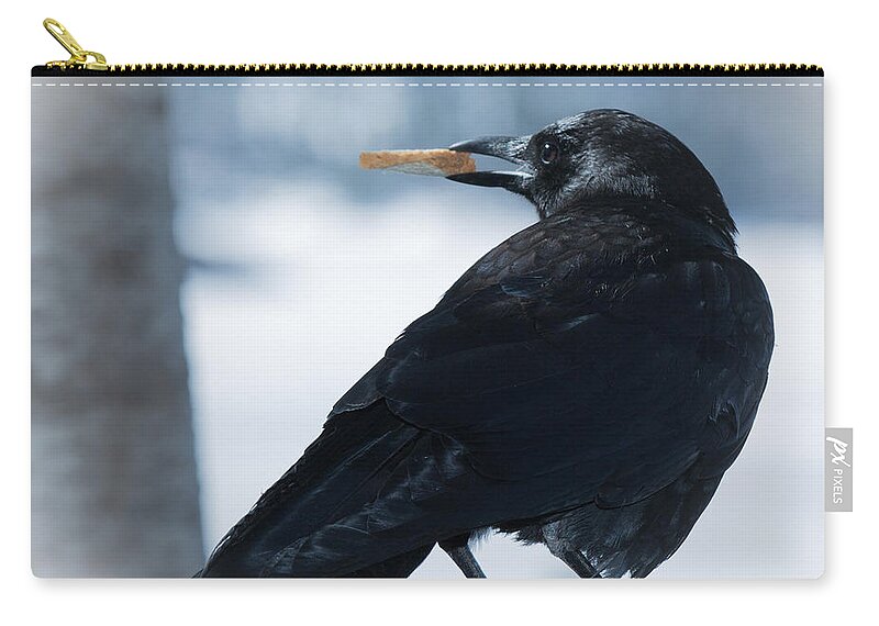 Raven Zip Pouch featuring the photograph The Bounty by Dee Carpenter