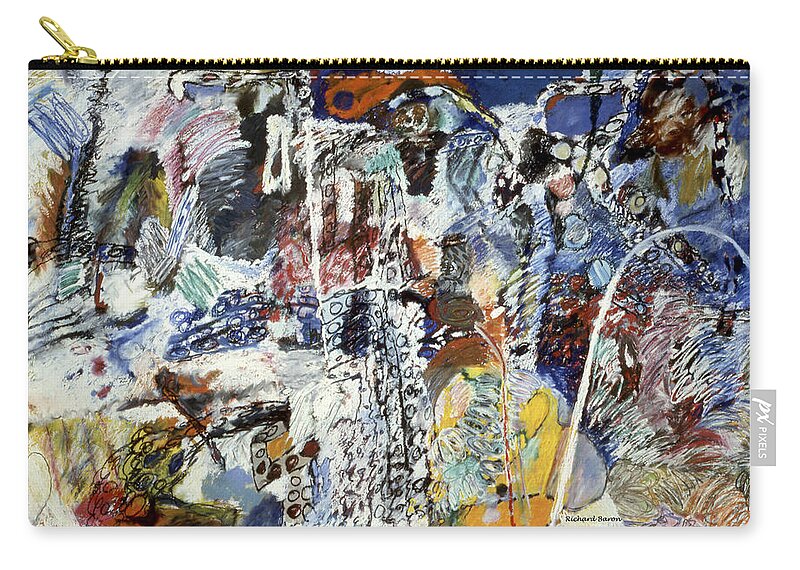 Oil Stick Zip Pouch featuring the painting The Boy Sees the Man Whose Dreams Are Shattered by Richard Baron