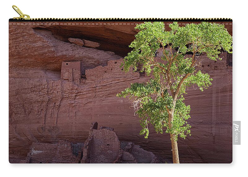 Arizona Zip Pouch featuring the photograph The Breeze Whispers Life by Lucinda Walter