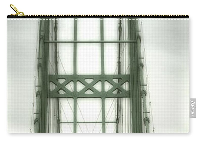 Bridge Zip Pouch featuring the photograph The Bridge of 1939 by John Meader