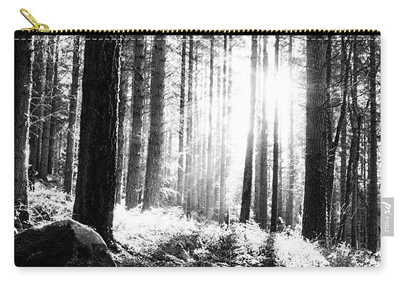  Zip Pouch featuring the photograph The Bright Lights Of The Countryside by Aleck Cartwright