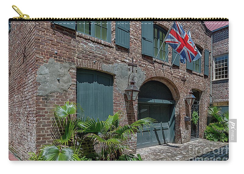 Union Jack Zip Pouch featuring the photograph The British are Coming by Dale Powell