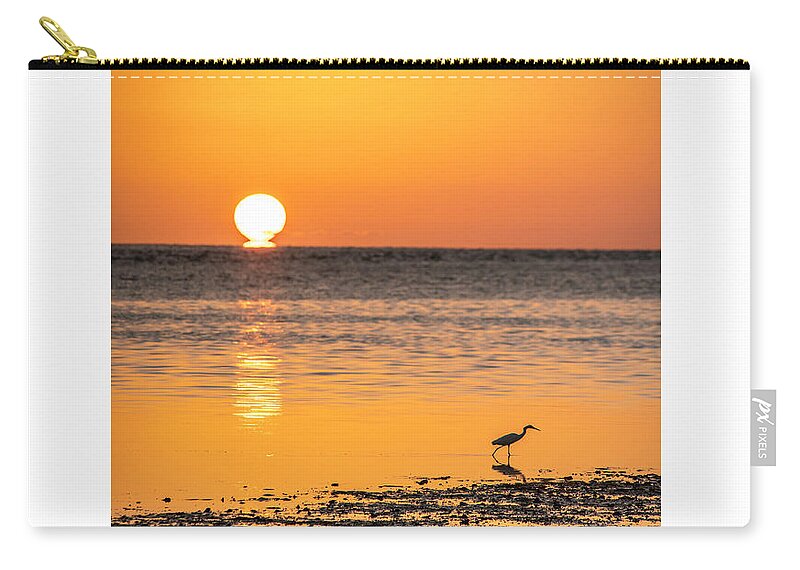 Birds Zip Pouch featuring the photograph The Calm Side by Marvin Spates