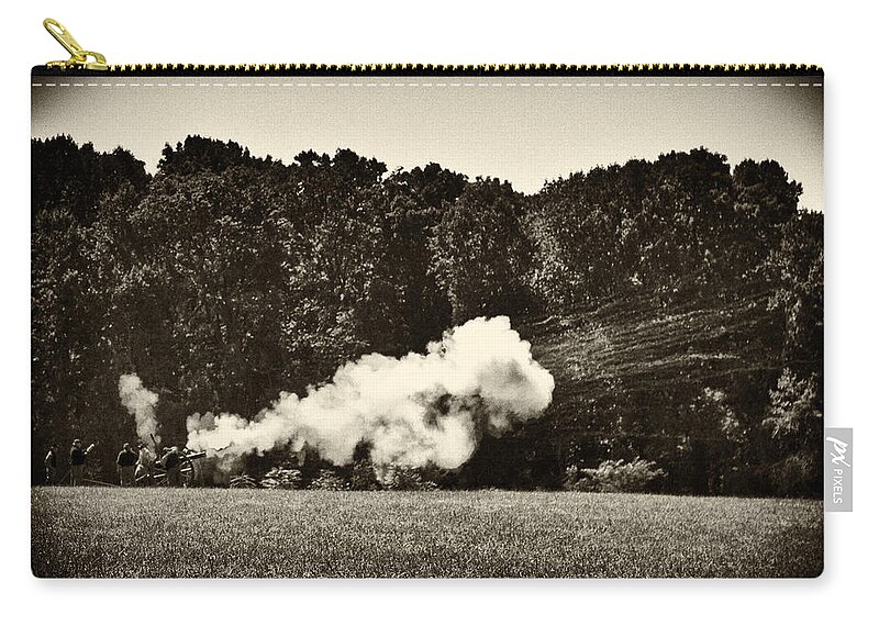 Cannon Zip Pouch featuring the photograph The Cannons' Thunder by Scott Wyatt