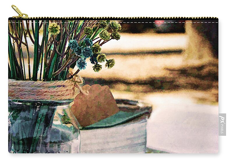Books Zip Pouch featuring the photograph The Center Piece by Lana Trussell