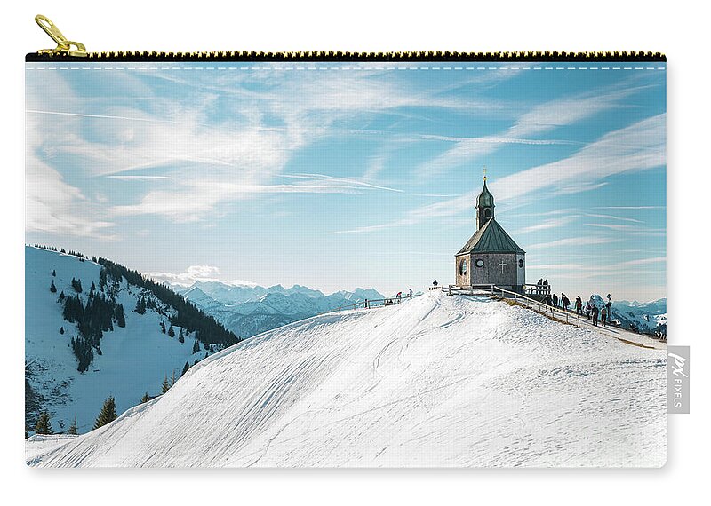 Wallberg Carry-all Pouch featuring the photograph The chapel by Hannes Cmarits