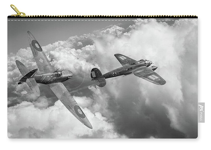 15 September 1940 Zip Pouch featuring the photograph The chase by Gary Eason