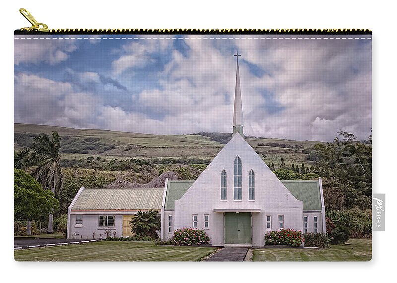 Hawaii Zip Pouch featuring the photograph The Church by Jim Thompson