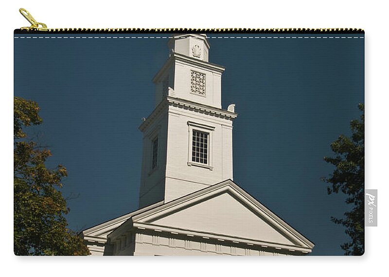 the Church Of Christ At Dartmouth College Zip Pouch featuring the photograph The Church of Christ at Dartmouth College by Paul Mangold
