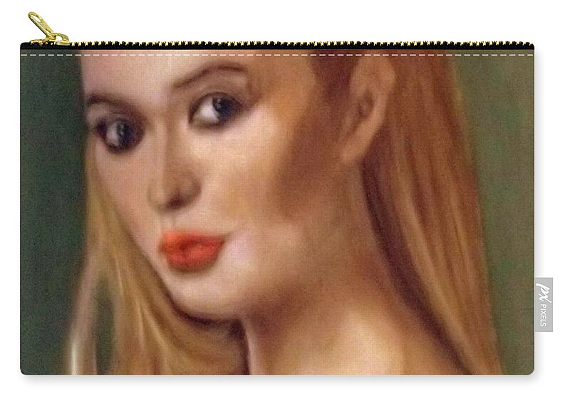 Classic Beauty Zip Pouch featuring the painting The Classic Beauty by Peter Gartner