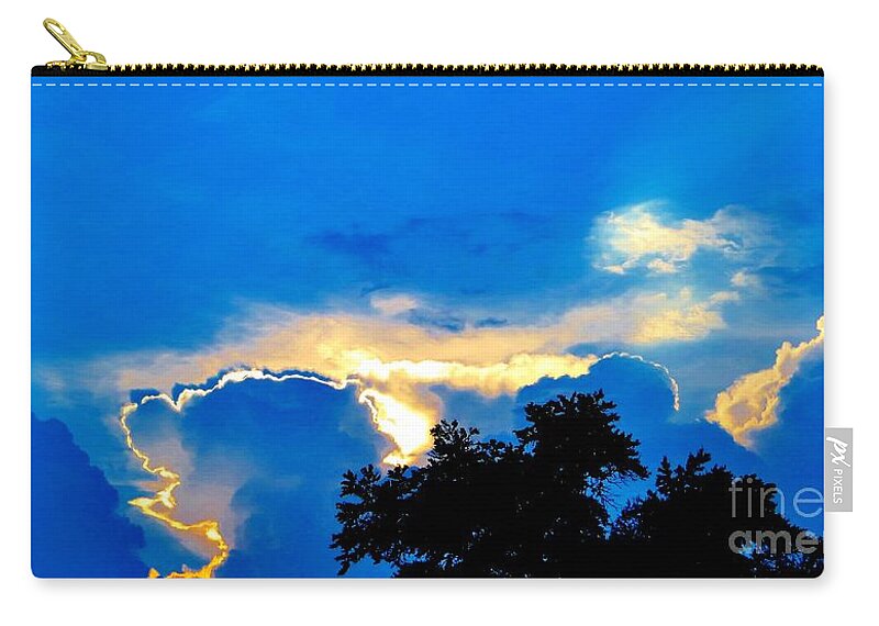 The Coming Storm Zip Pouch featuring the photograph The Coming Storm by Tim Townsend