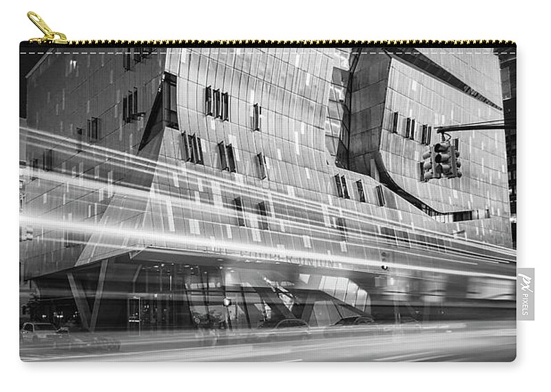 Cooper Union Carry-all Pouch featuring the photograph The Cooper Union NYC BW by Susan Candelario