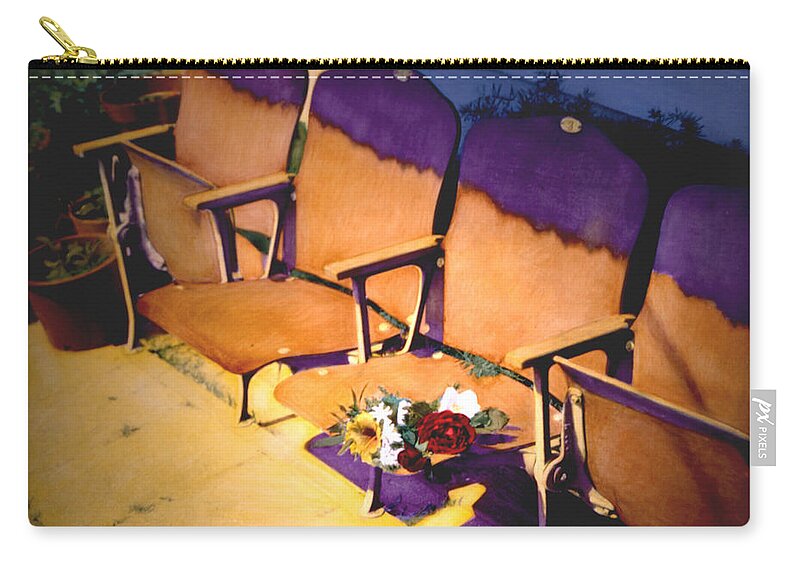 Hand Painted Zip Pouch featuring the photograph The Courting by Joe Hoover