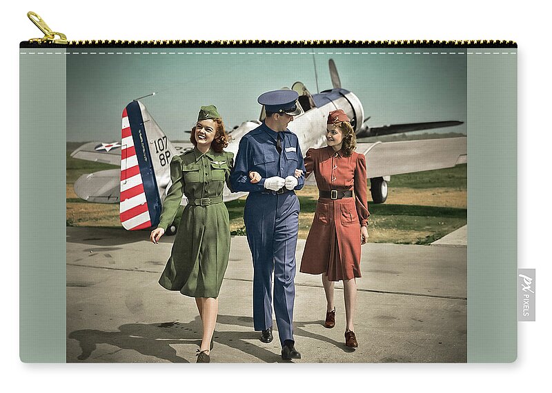Ftimagens Carry-all Pouch featuring the photograph The Crew by Franchi Torres