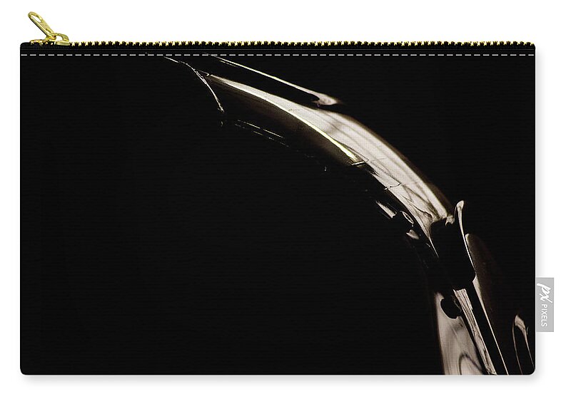 Darkness Zip Pouch featuring the photograph The Curve by Paul Job