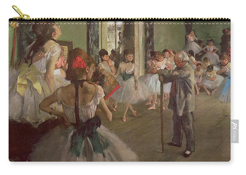 The Carry-all Pouch featuring the painting The Dancing Class by Edgar Degas