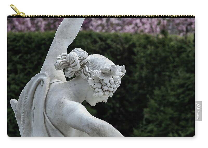 The Dancing Lesson Carry-all Pouch featuring the photograph The Dancing Lesson Statue by Doug Sturgess