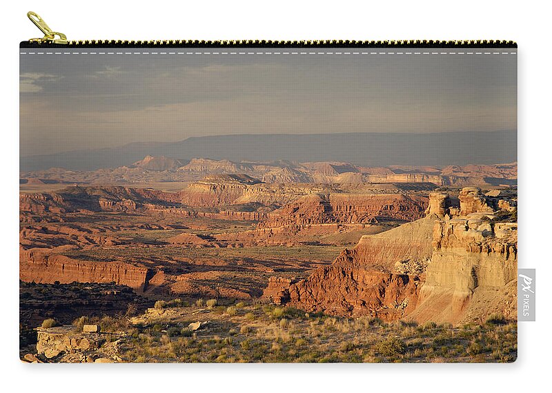 Dead Zone Zip Pouch featuring the photograph The Dead Zone - Utah by DArcy Evans