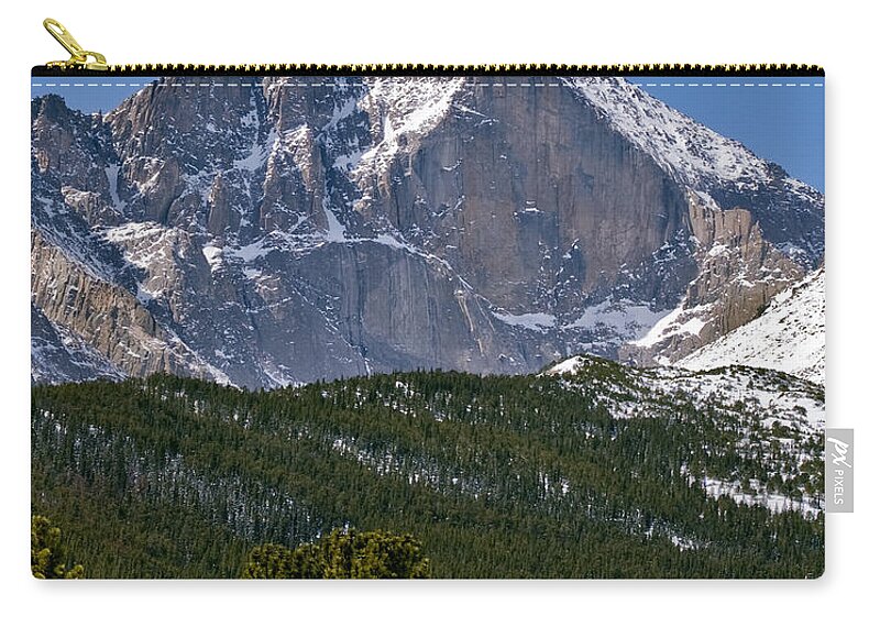 The Diamond on Longs Peak in Rocky Mountain National Park Colorado Zip  Pouch by Brendan Reals - Pixels