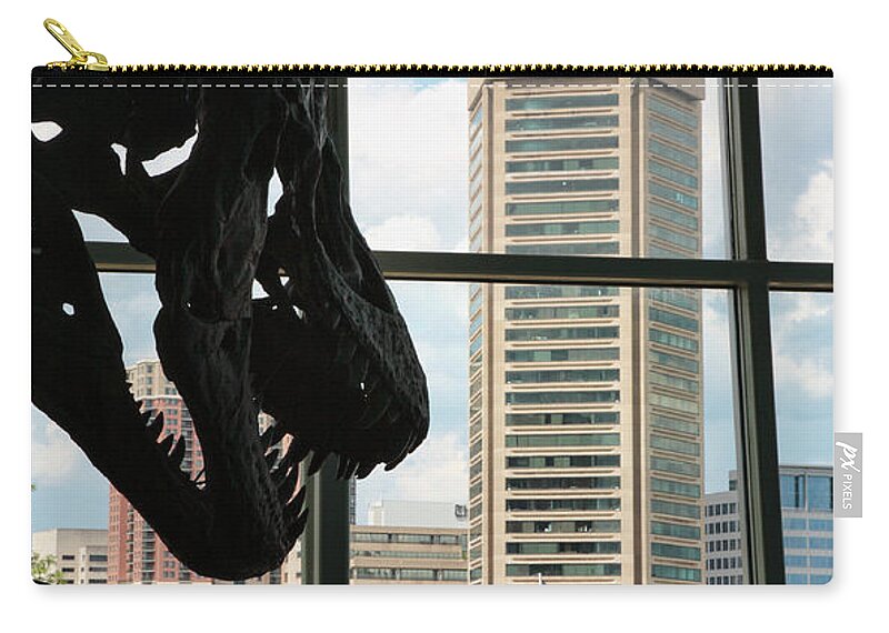 Baltimore Zip Pouch featuring the photograph The Dinosaurs that Ate Baltimore by William Kuta