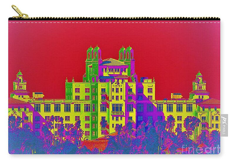Don_cesar Zip Pouch featuring the photograph The Don Art Deco by Diann Fisher
