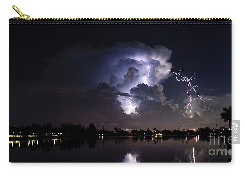 Lightning Carry-all Pouch featuring the photograph Dreamy Sky by Quinn Sedam