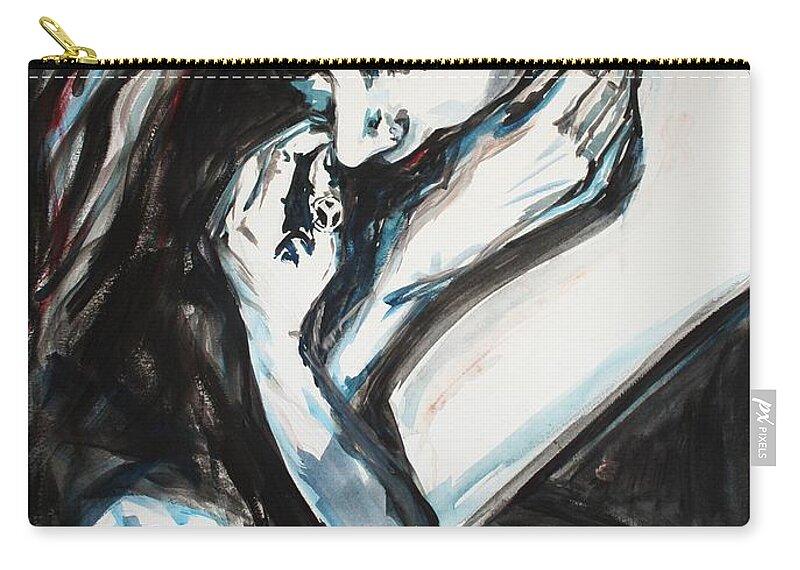 Why Zip Pouch featuring the painting The Dreams I Dream Instead by Christel Roelandt