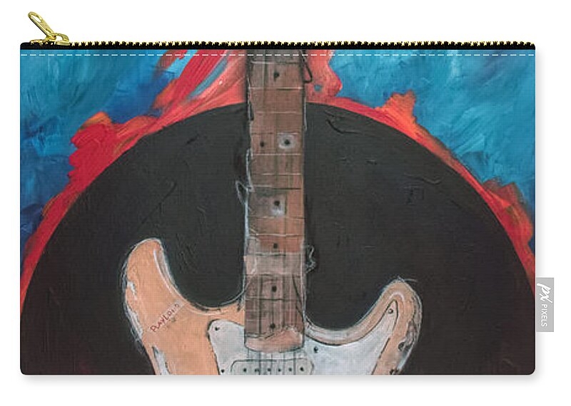 Music Zip Pouch featuring the painting The Duck by Sean Parnell