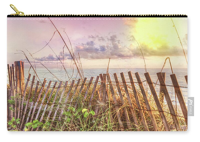 Clouds Zip Pouch featuring the photograph The Dunes in Watercolors by Debra and Dave Vanderlaan