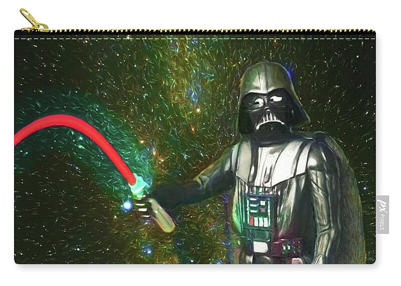 Darth Vader Zip Pouch featuring the digital art The Empire Goes Limp by John Haldane