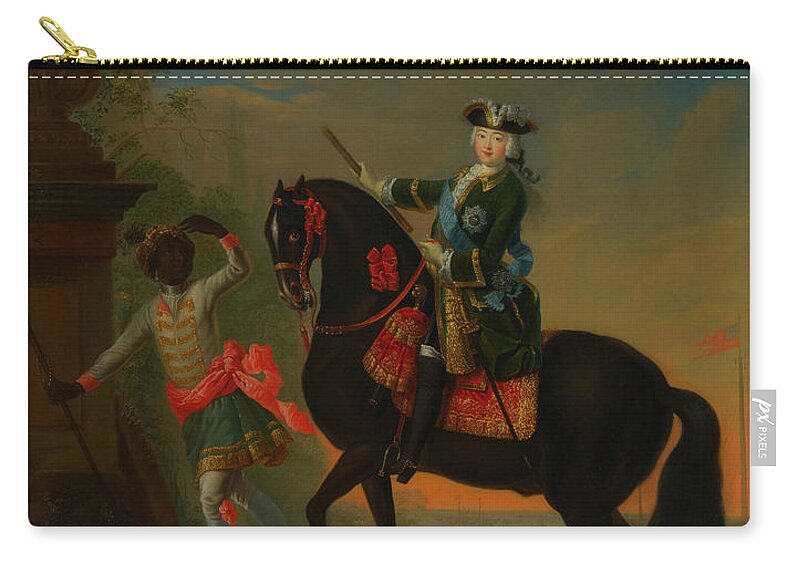 Painting Zip Pouch featuring the painting The Empress Elizabeth Of Russia by Mountain Dreams
