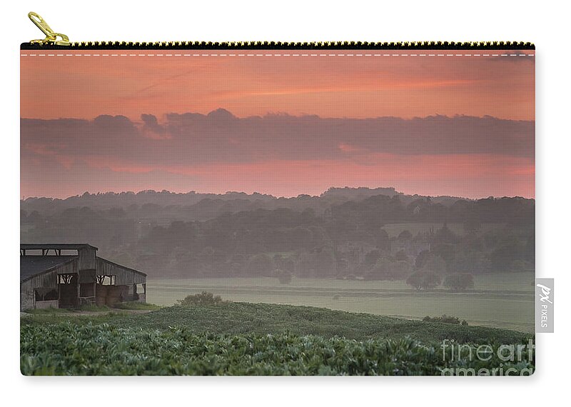English Carry-all Pouch featuring the photograph The English Landscape 2 by Perry Rodriguez