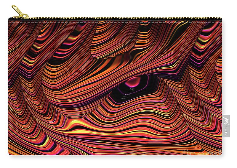 Frax Zip Pouch featuring the digital art The Eye of the Dragon by Jon Munson II