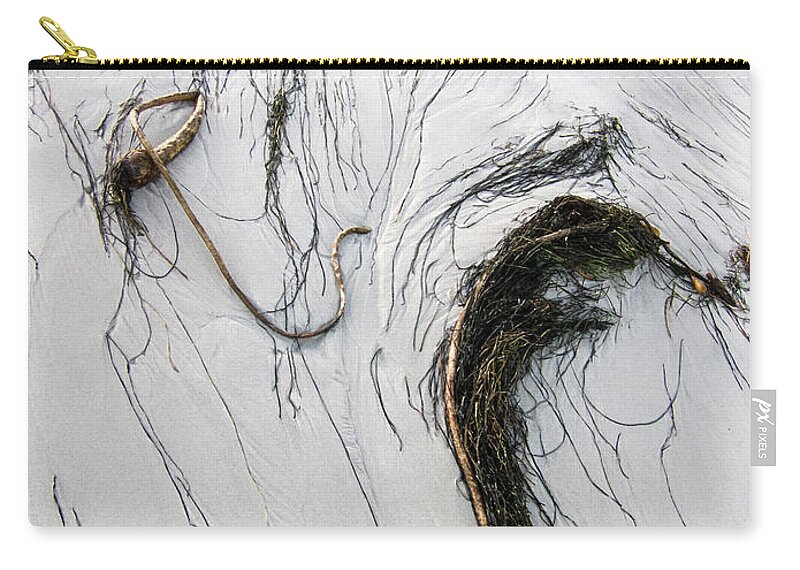 California Zip Pouch featuring the photograph The Face of Seaweed by Mary Lee Dereske