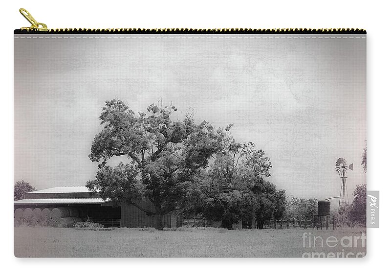 Farm Zip Pouch featuring the photograph the Family Farm by Ella Kaye Dickey