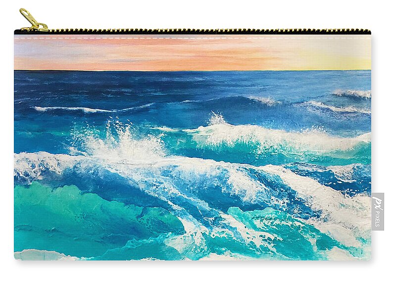Ocean Carry-all Pouch featuring the painting The Farthest Oceans by Linda Bailey