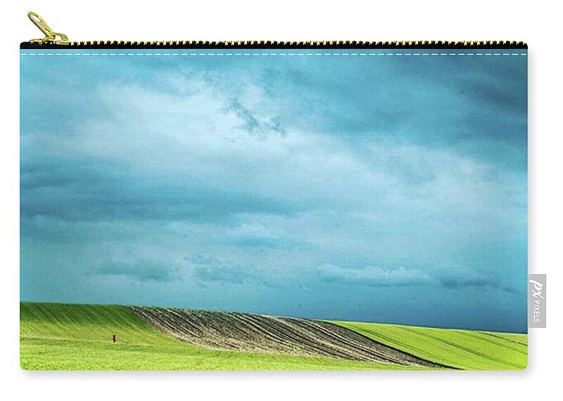  Zip Pouch featuring the photograph The Fields Of Switzerland by Aleck Cartwright