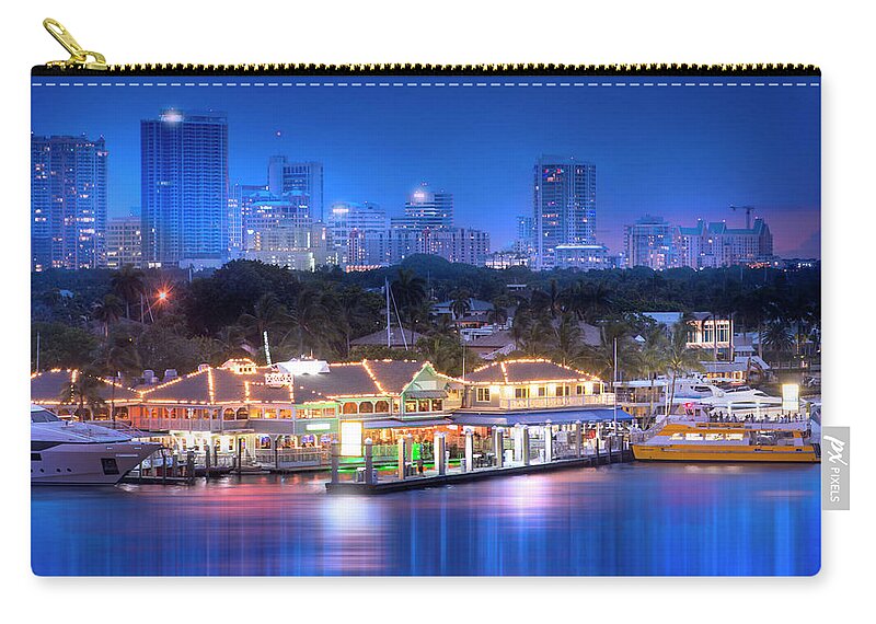 Fort Lauderdale Zip Pouch featuring the photograph The Fort Lauderdale Lifestyle by Mark Andrew Thomas
