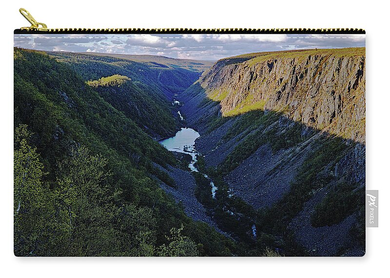 Geavvu Zip Pouch featuring the photograph The Geavvu Canyon Afternoon by Pekka Sammallahti