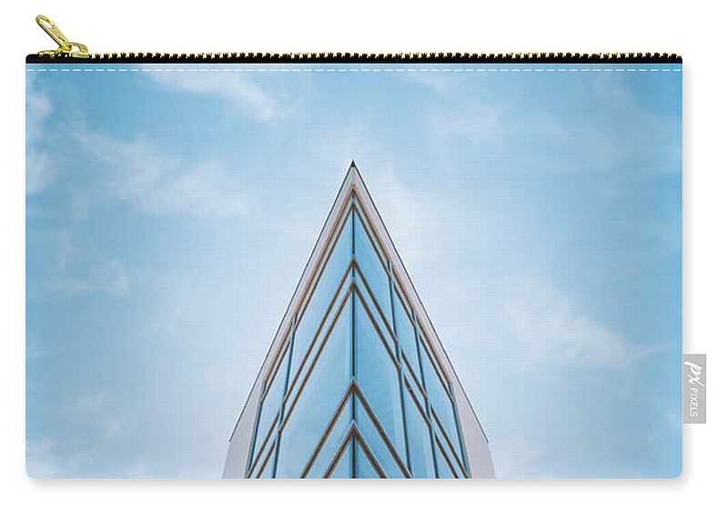 Architecture Zip Pouch featuring the photograph The Glass Tower on Downer Avenue by Scott Norris