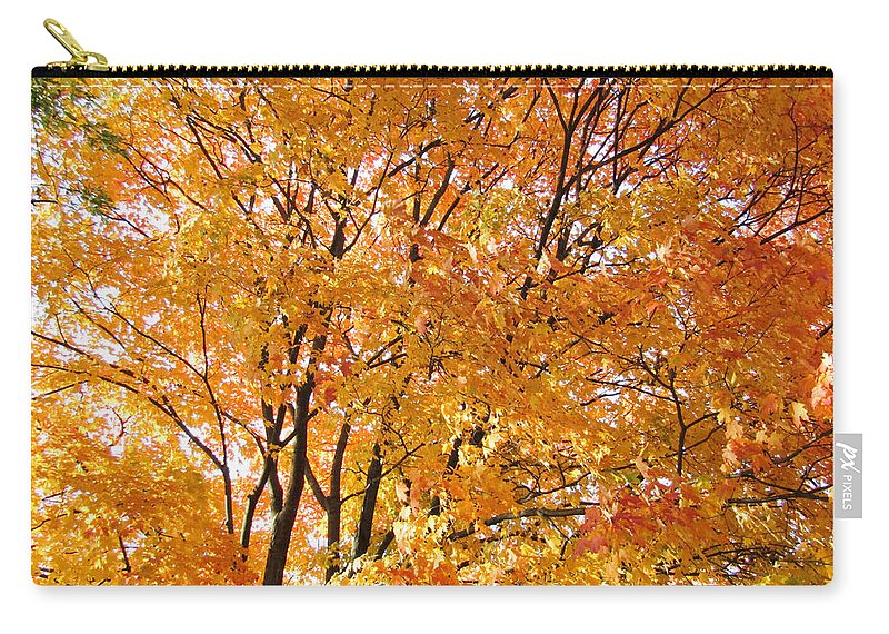 Autumn Zip Pouch featuring the photograph The Golden Takeover by Robert Knight
