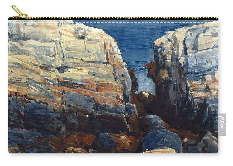 Frederick Childe Hassam (american Zip Pouch featuring the painting The Gorge by Frederick Childe Hassam