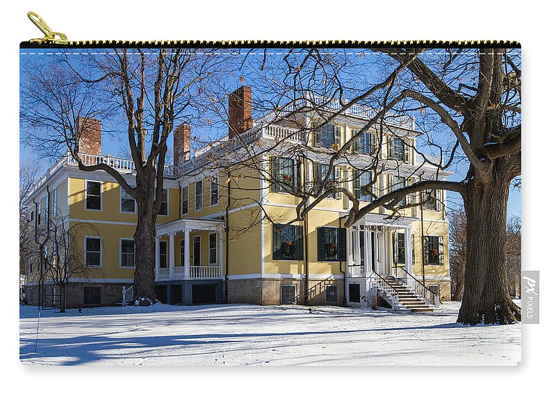 Granger Homestead Zip Pouch featuring the photograph The Granger Homestead by William Norton