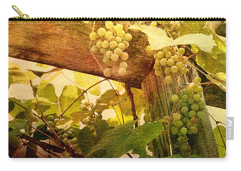 Grapes Zip Pouch featuring the photograph The Grapes Of Wrath by Diane Macdonald