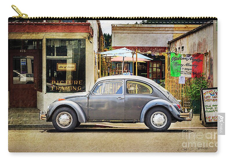 Tranquility Zip Pouch featuring the photograph The Grey Beetle by Craig J Satterlee
