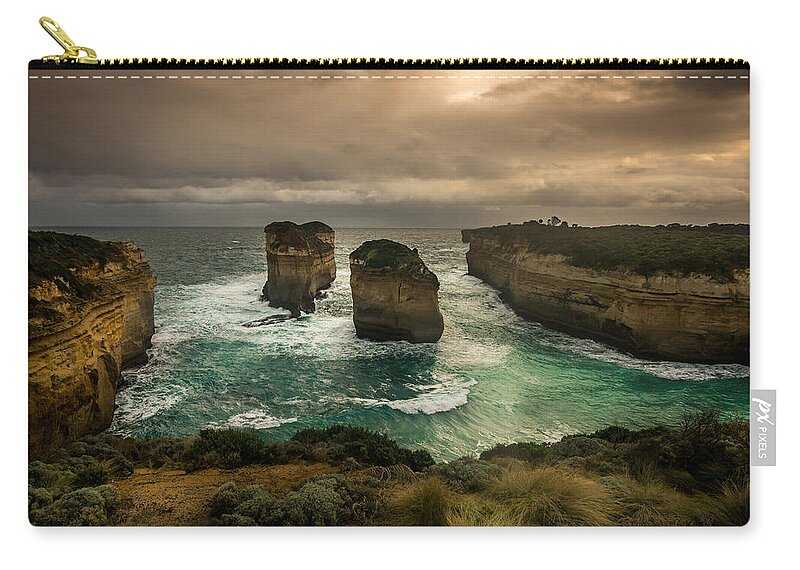 Inlet Zip Pouch featuring the photograph The Inlet by Andrew Matwijec